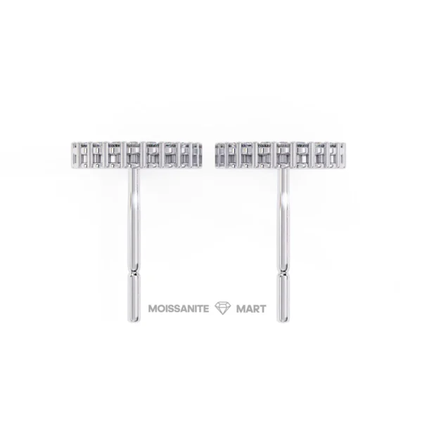 Moissanite Diamond GRA Certified Earrings Tops Studs for Women (5)