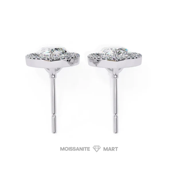 Moissanite Diamond GRA Certified Earrings Tops Studs for Women (6)