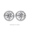 Moissanite Diamond GRA Certified Earrings Tops Studs for Women (6)