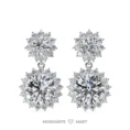 Moissanite Diamond GRA Certified Earrings Tops Studs for Women (6)