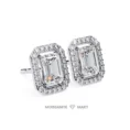 Moissanite Diamond GRA Certified Earrings Tops Studs for Women (6)