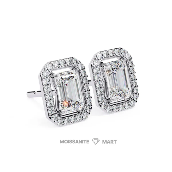 Moissanite Diamond GRA Certified Earrings Tops Studs for Women (6)