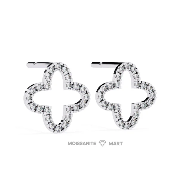 Moissanite Diamond GRA Certified Earrings Tops Studs for Women (6)