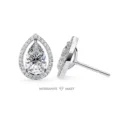 Moissanite Diamond GRA Certified Earrings Tops Studs for Women (7)