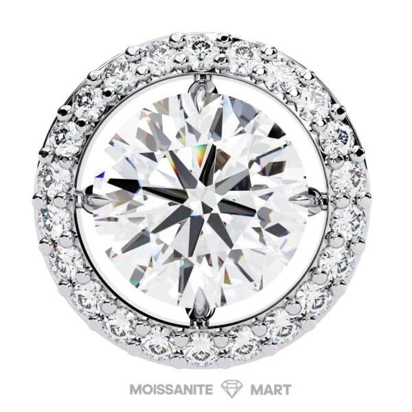 Moissanite Diamond GRA Certified Earrings Tops Studs for Women (7)