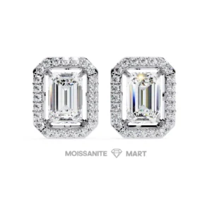 Luxe Diva Moissanite Solitaire Earrings