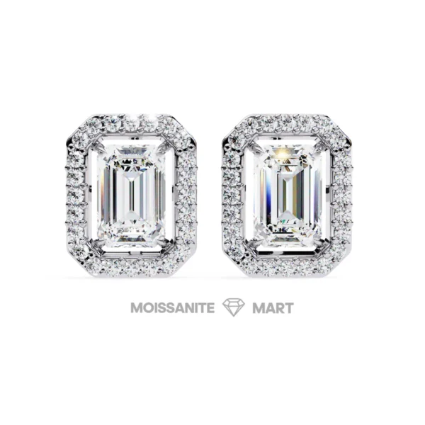Moissanite Diamond GRA Certified Earrings Tops Studs for Women (7)