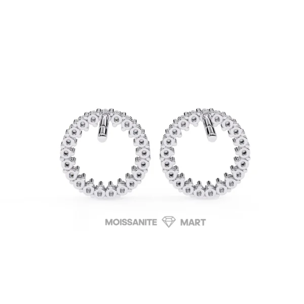 Moissanite Diamond GRA Certified Earrings Tops Studs for Women (7)