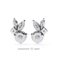 Moissanite Diamond GRA Certified Earrings Tops Studs for Women (7)