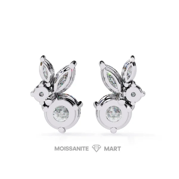 Moissanite Diamond GRA Certified Earrings Tops Studs for Women (7)