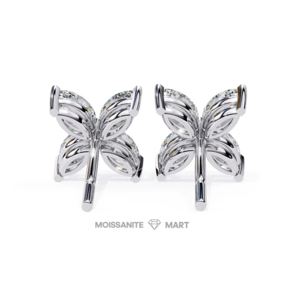 Moissanite Diamond GRA Certified Earrings Tops Studs for Women (8)