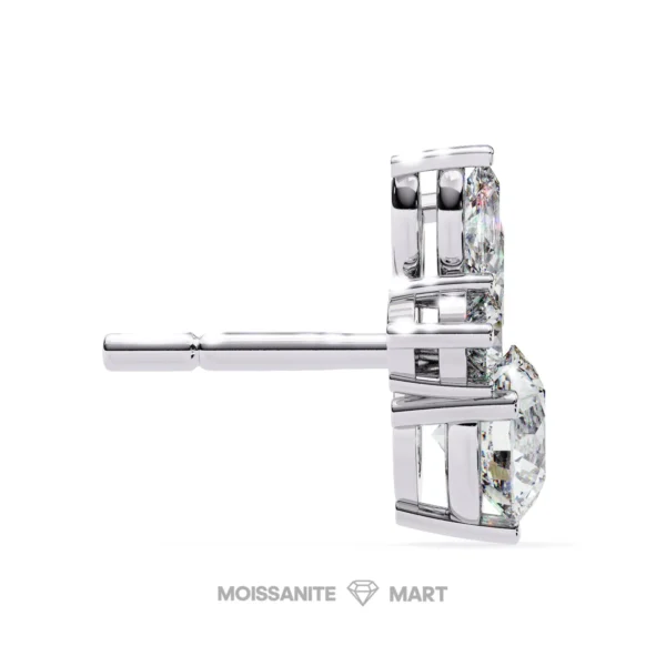 Moissanite Diamond GRA Certified Earrings Tops Studs for Women (9)