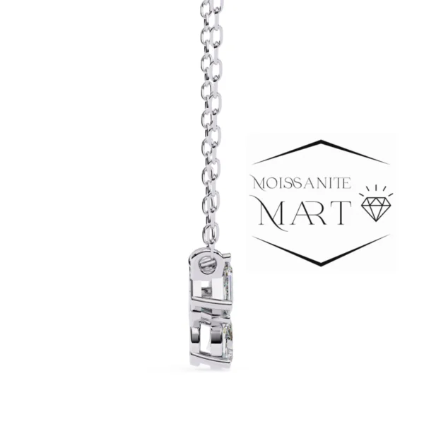 Moissanite Diamond Pendant Necklace for women in 925 silver (1)