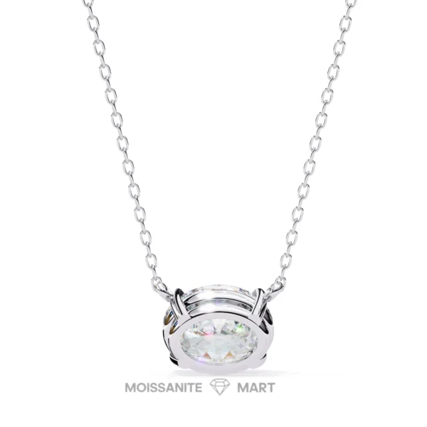 Moissanite Diamond Pendant Necklace for women in 925 silver (10)