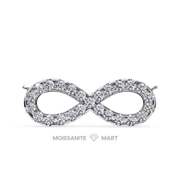 Moissanite Diamond Pendant Necklace for women in 925 silver (10)