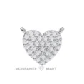 Moissanite Diamond Pendant Necklace for women in 925 silver (10)