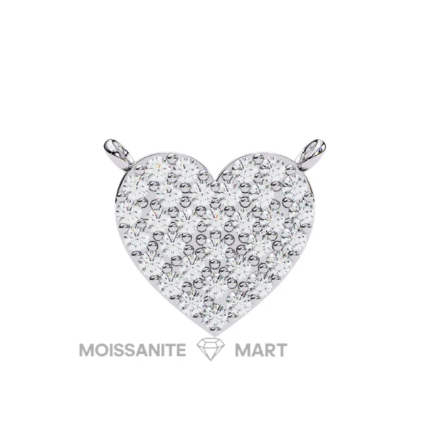 Moissanite Diamond Pendant Necklace for women in 925 silver (10)