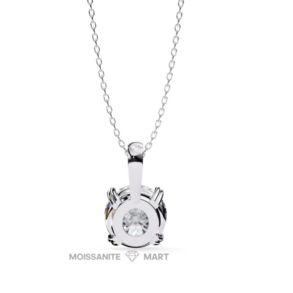 Moissanite Diamond Pendant Necklace for women in 925 silver (10)