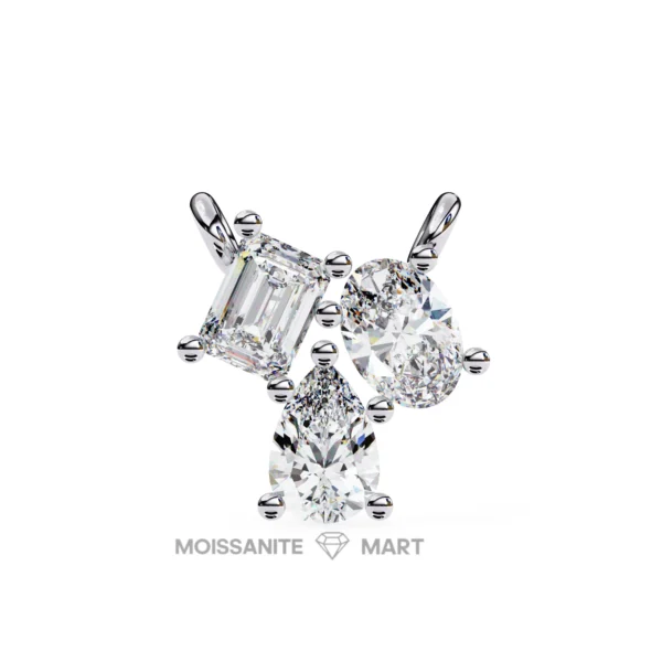 Moissanite Diamond Pendant Necklace for women in 925 silver (11)