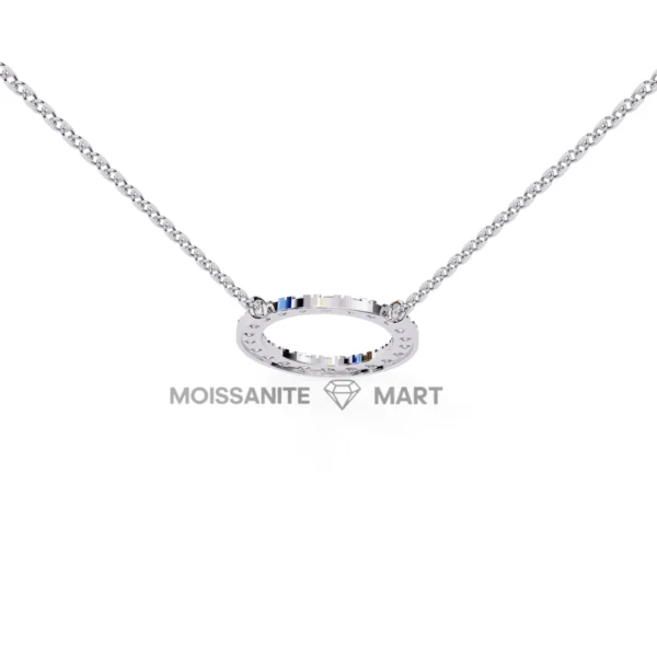 Moissanite Diamond Pendant Necklace for women in 925 silver (11)