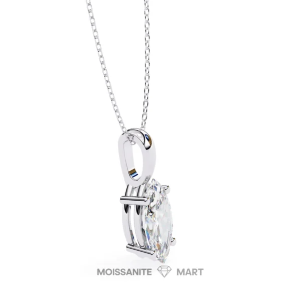 Moissanite Diamond Pendant Necklace for women in 925 silver (12)