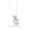 Moissanite Diamond Pendant Necklace for women in 925 silver (12)