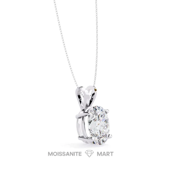 Moissanite Diamond Pendant Necklace for women in 925 silver (12)