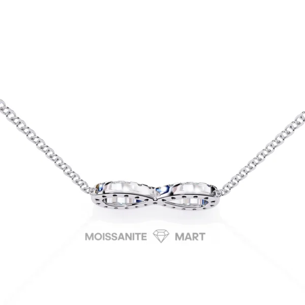 Moissanite Diamond Pendant Necklace for women in 925 silver (12)