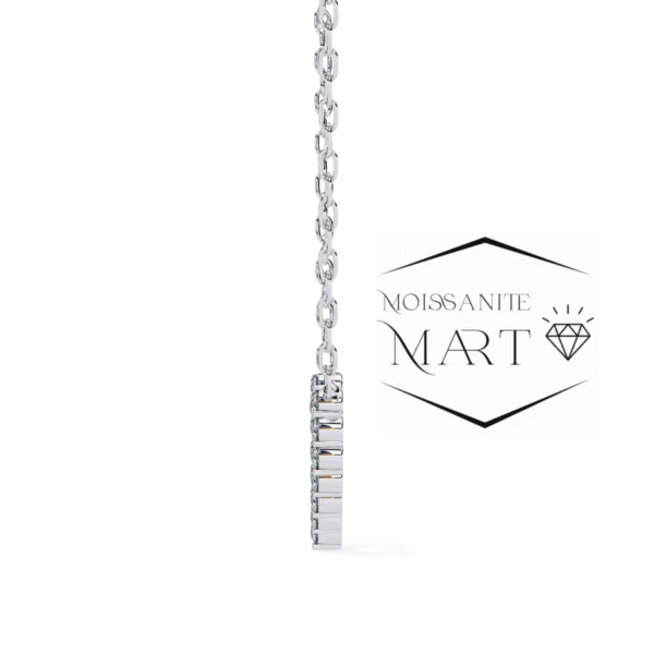 Moissanite Diamond Pendant Necklace for women in 925 silver (12)
