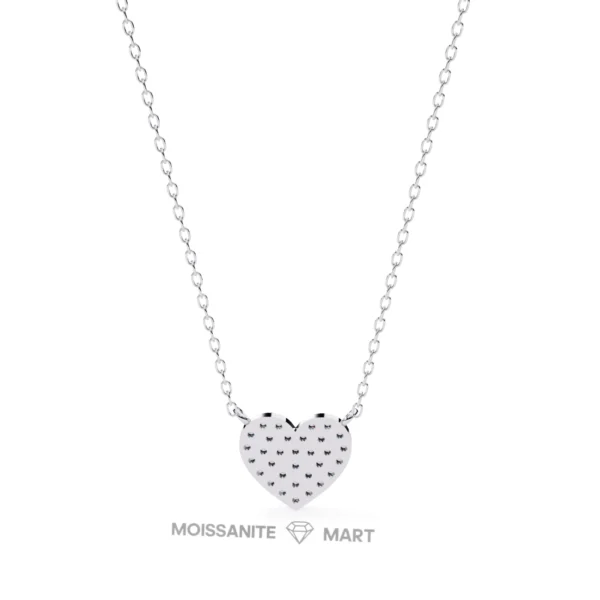 Moissanite Diamond Pendant Necklace for women in 925 silver (12)
