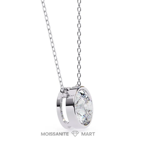 Moissanite Diamond Pendant Necklace for women in 925 silver (13)
