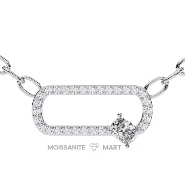 Moissanite Diamond Pendant Necklace for women in 925 silver (13)