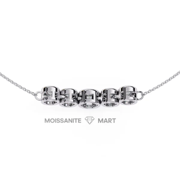 Moissanite Diamond Pendant Necklace for women in 925 silver (14)