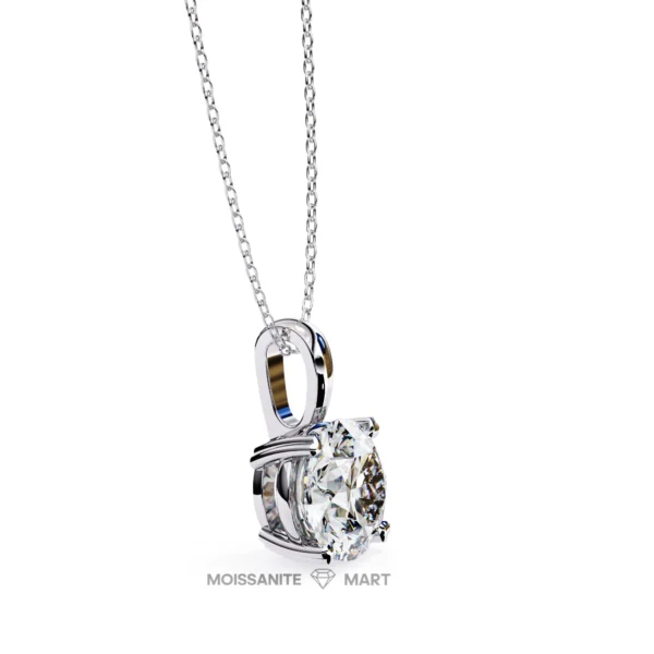 Moissanite Diamond Pendant Necklace for women in 925 silver (14)