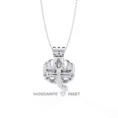Moissanite Diamond Pendant Necklace for women in 925 silver (14)