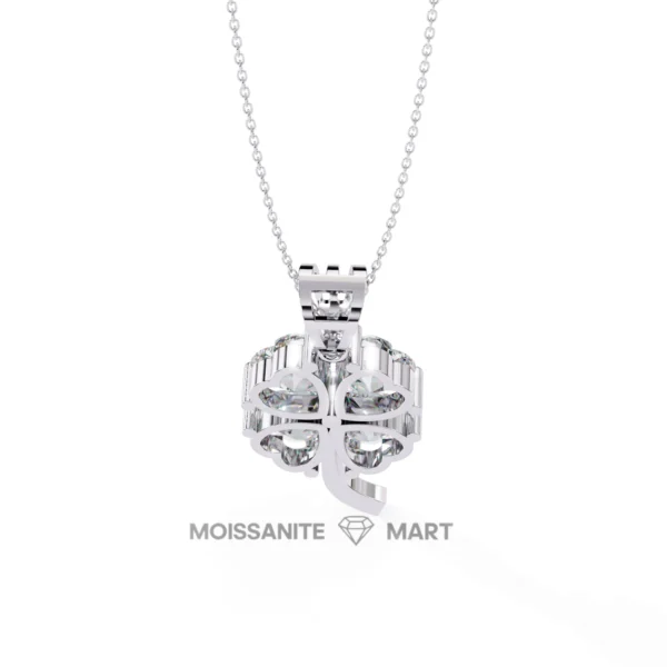 Moissanite Diamond Pendant Necklace for women in 925 silver (14)