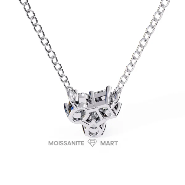 Moissanite Diamond Pendant Necklace for women in 925 silver (15)