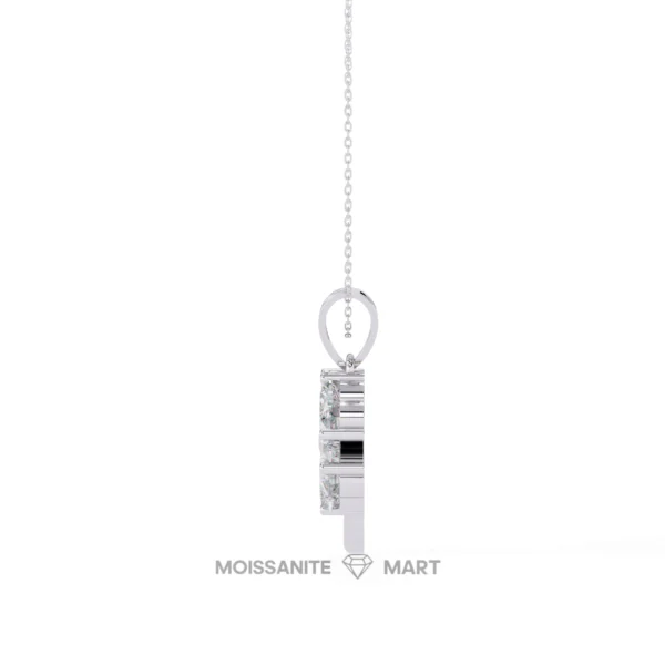 Moissanite Diamond Pendant Necklace for women in 925 silver (16)