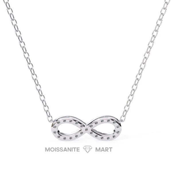 Moissanite Diamond Pendant Necklace for women in 925 silver (17)