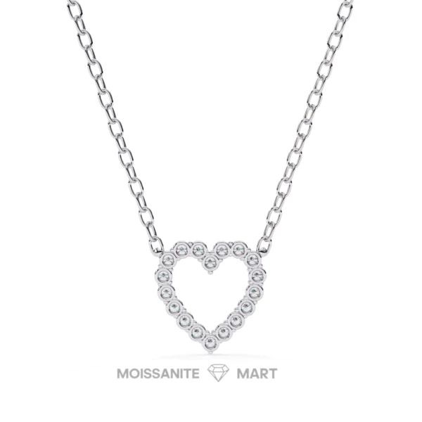 Moissanite Diamond Pendant Necklace for women in 925 silver (17)