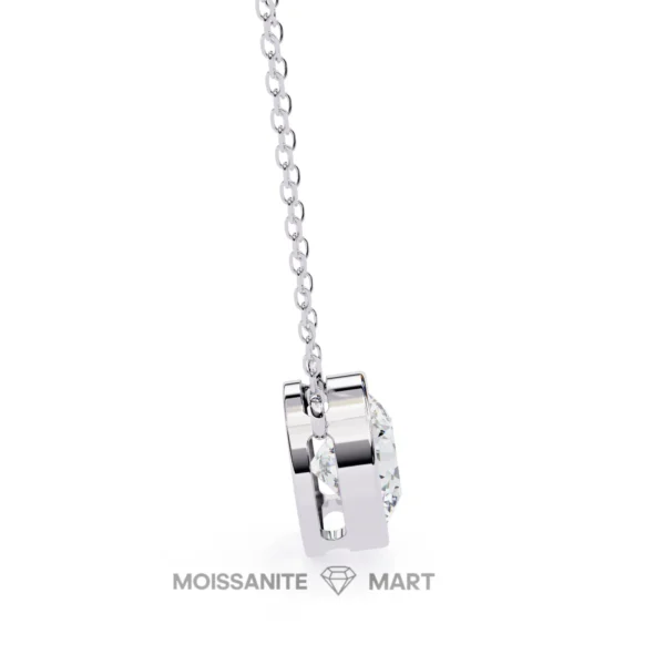 Moissanite Diamond Pendant Necklace for women in 925 silver (17)