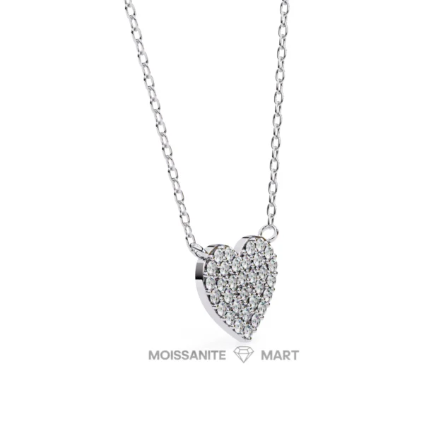 Moissanite Diamond Pendant Necklace for women in 925 silver (17)