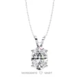 Moissanite Diamond Pendant Necklace for women in 925 silver (18)