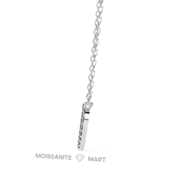 Moissanite Diamond Pendant Necklace for women in 925 silver (18)