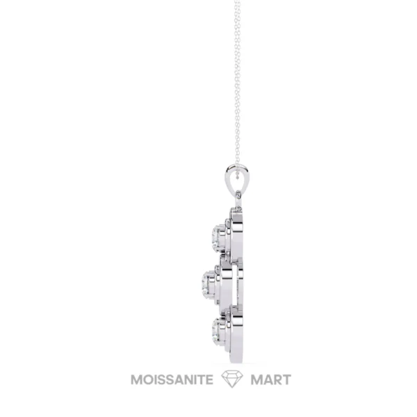 Moissanite Diamond Pendant Necklace for women in 925 silver (18)
