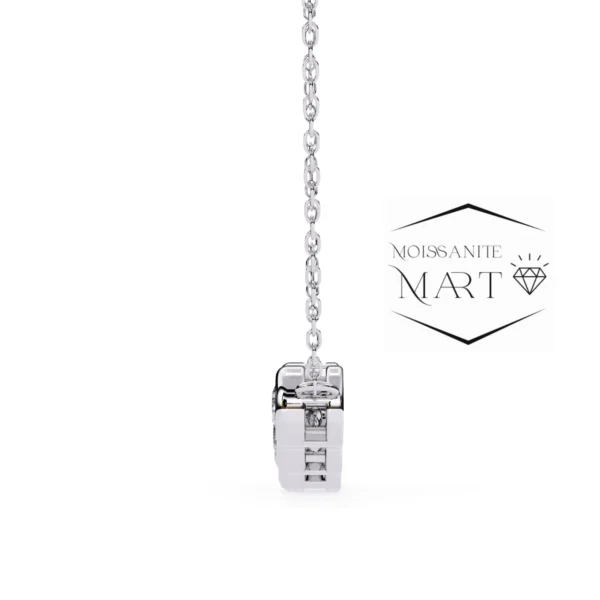 Moissanite Diamond Pendant Necklace for women in 925 silver (19)