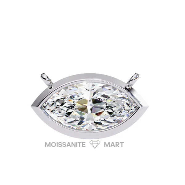 Moissanite Diamond Pendant Necklace for women in 925 silver (2)