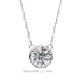 Moissanite Diamond Pendant Necklace for women in 925 silver (2)
