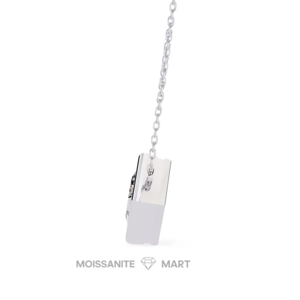 Moissanite Diamond Pendant Necklace for women in 925 silver (2)