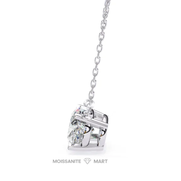 Moissanite Diamond Pendant Necklace for women in 925 silver (2)